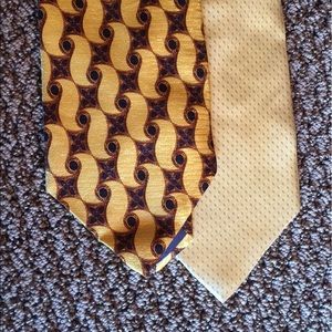 Set of 2 gold tone ties
